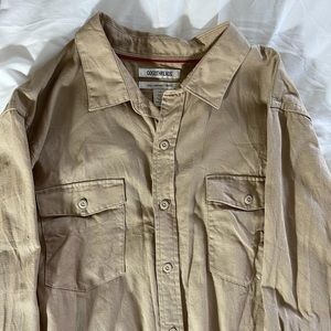 Men’s Goodthreads Slim Fit Ripstop LS buttondown L